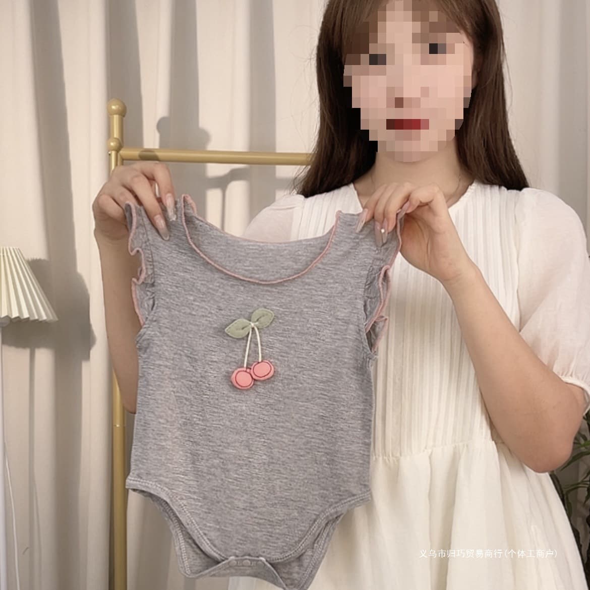 Modal Baby Bodysuit Infant Jumpsuit Summer Thin Style Baby Girl Romper Crawling Suit Leopard Print Gray Cherry Boy
