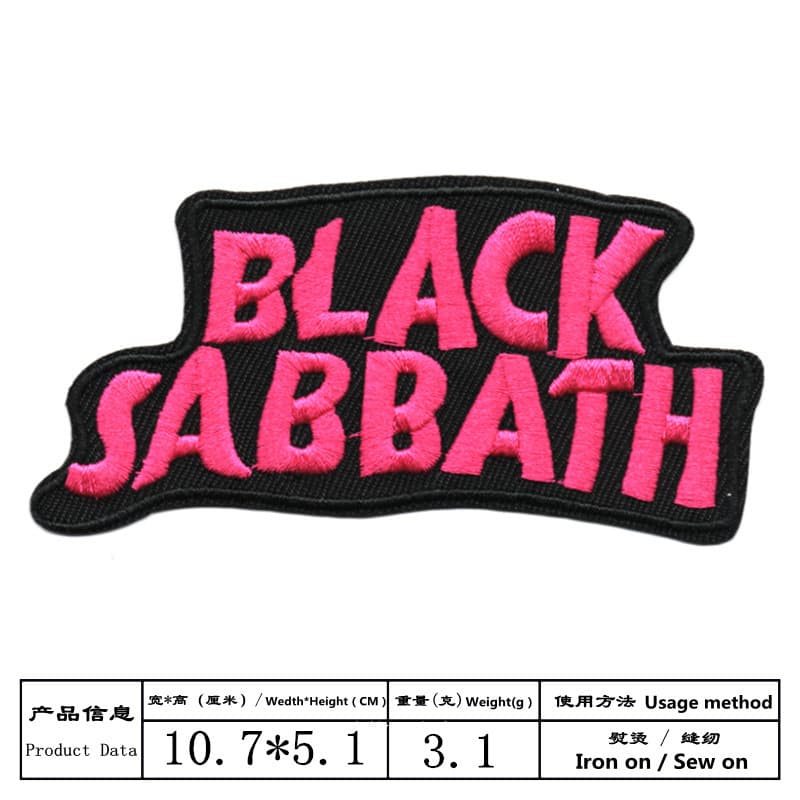 Cross-border hot-selling factory direct trendy English embroidered fabric patches for hats, bags, shoes, and clothing decorative patches