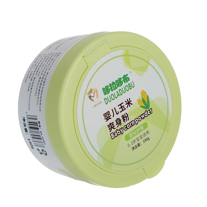 Duoladobu Baby Sweat-Absorbing Talcum-Free Corn Starch Powder with Puff 140g 6282