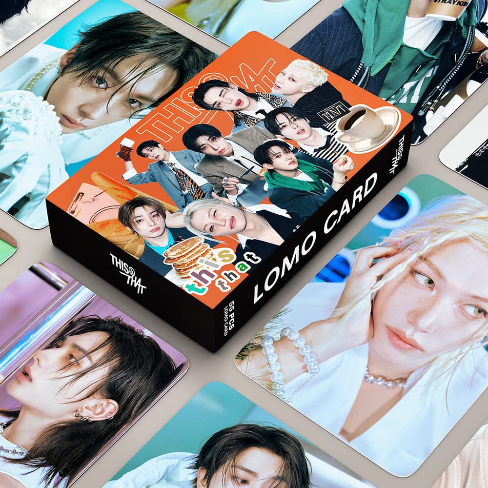 THIS THAT RUIT New Album Star Card Collection 55-Piece Box Set Lomo Cards Stray Kids
