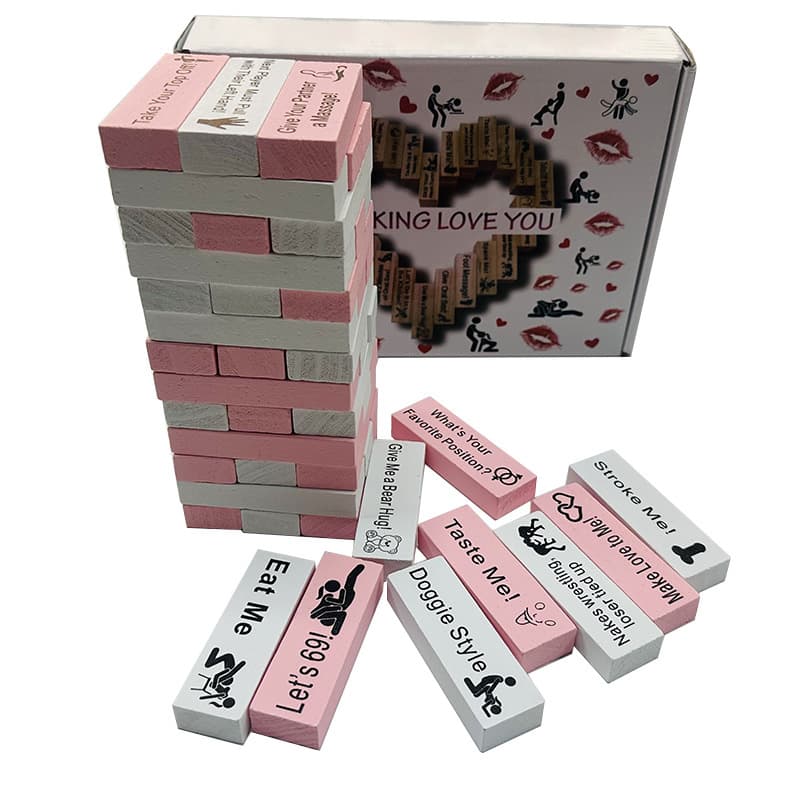 Amazon Best-Selling Block Tower Jenga Game for Couples Dating Fun Stacking Game