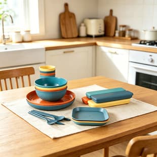 Cross-Border Hot Selling Wheat Straw Bowl Plate Set Vertical Grain Tableware Picnic Portable Tableware Fruit Plate Soup Bowl Water Cup