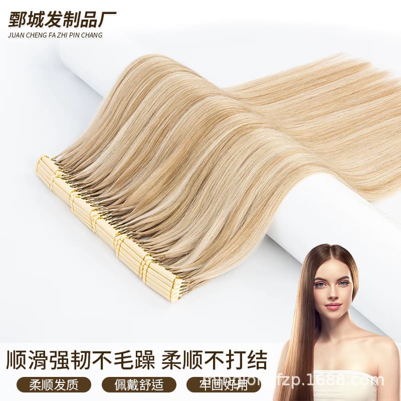 6D long straight real hair extensions real hair tie hair extensions first generation natural hair extensions available in multiple colors