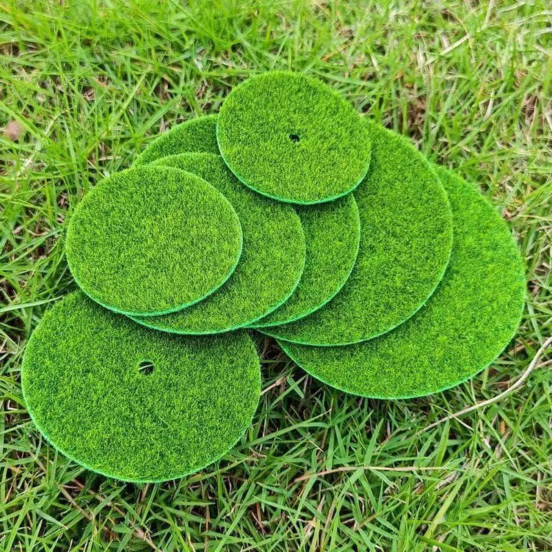 Round Artificial Turf Moss Micro Landscape Moss Lawn Green Plant Handmade DIY Bonsai Decoration Material Wholesale