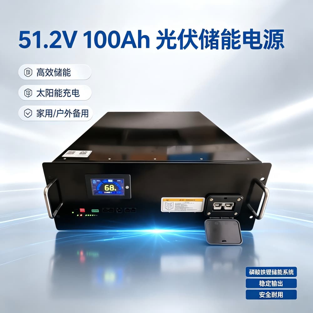 Solar Energy Storage Battery 51.2V 100Ah LiFePO4 Battery Storage 5kWh Inverter Battery Pack