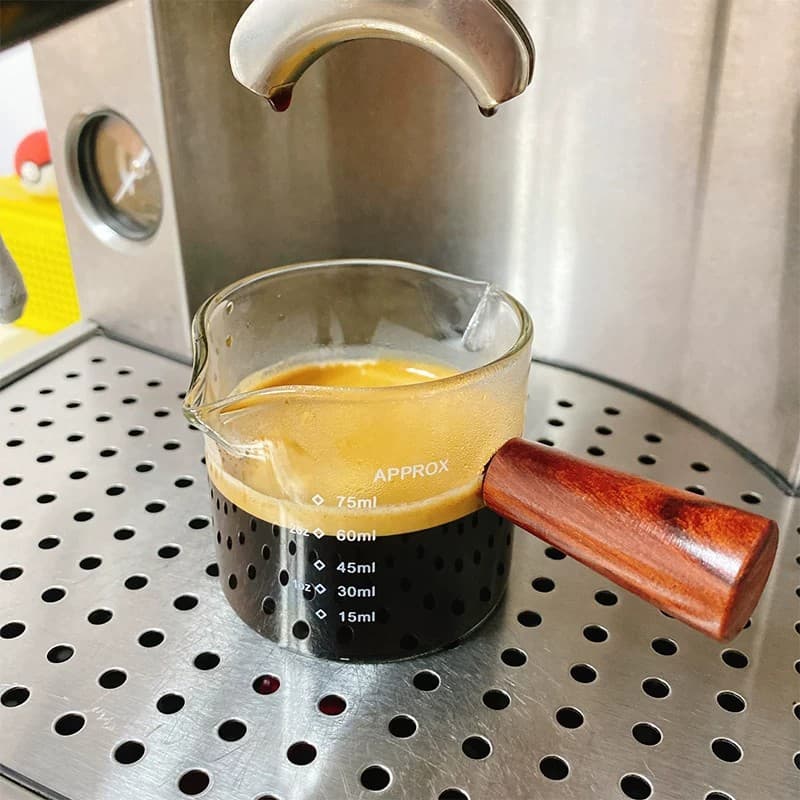 Espresso coffee cup with handle, espresso ounce scale cup, milk tea mixing cup, shot glass, small milk pitcher