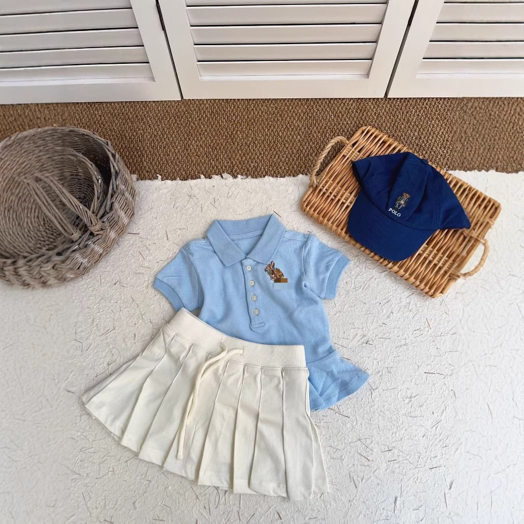 Ralph Blue Rabbit Embroidery Children's Top