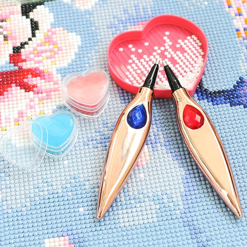 Diamond Painting New Diamond Pen Cross-Border Metal Steel Head Pen Love Clay Drill Plate Universal Combination Tool Set
