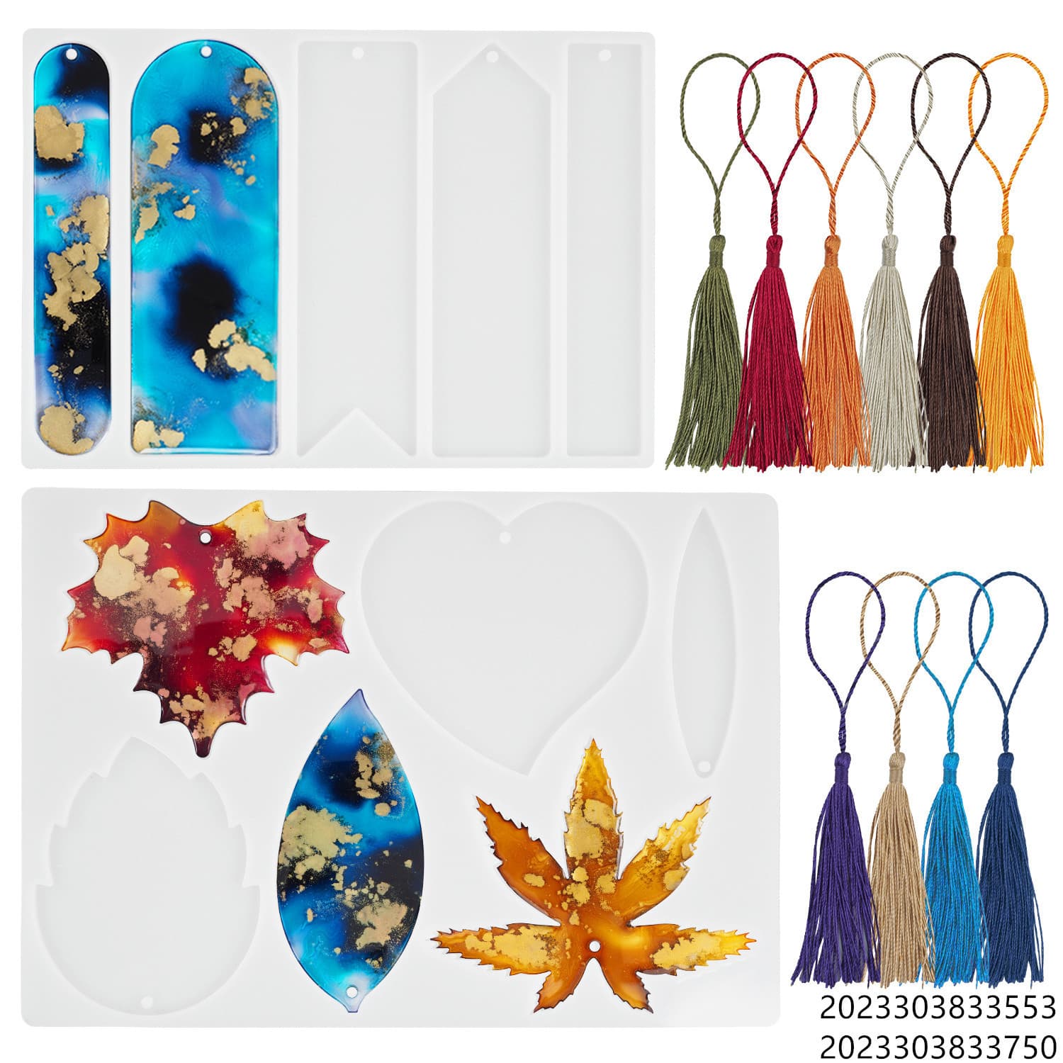 diy crystal drop glue resin blank bookmark mold leaf maple drop glue Ruler mold mirror silicone mold
