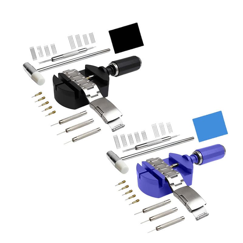 Watch Band Link Removal Kit, Strap Replacement Tool, Pin Adjuster, Watch Hammer, Spring Bar