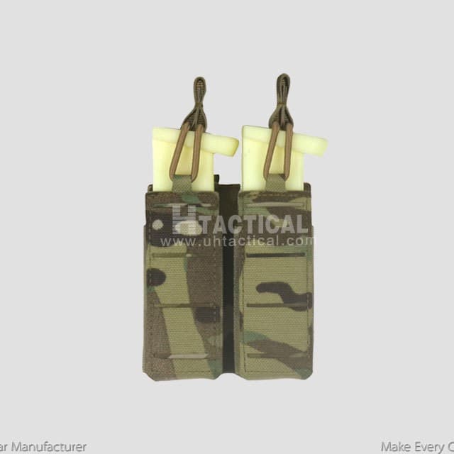 Dual 9mm magazine pouch suitable for MOLLE and belt systems Laminate Pistol Mag Pouch