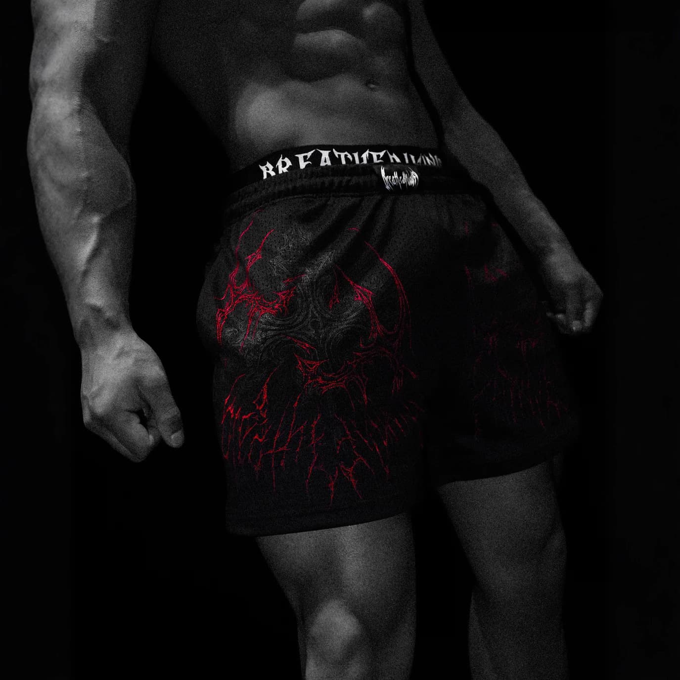 Breathedivinity men's shorts summer sports fitness quick-drying breathable mesh beach pants casual shorts