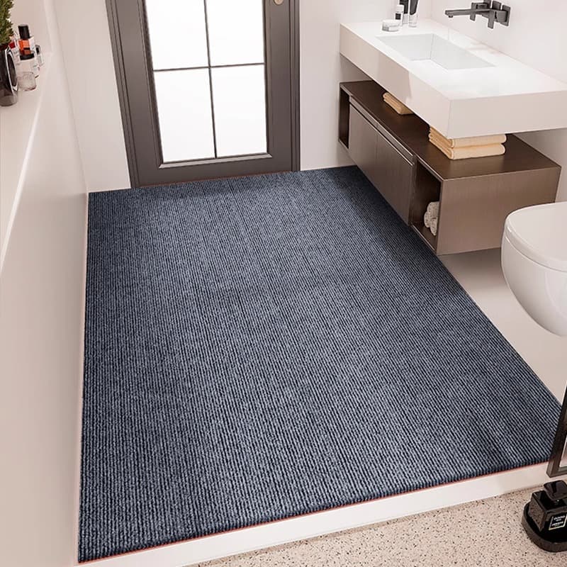 Entrance Door Bathroom Mat Water-Absorbent Dirt-Resistant Vanity Mat Anti-Slip Full Coverage Carpet
