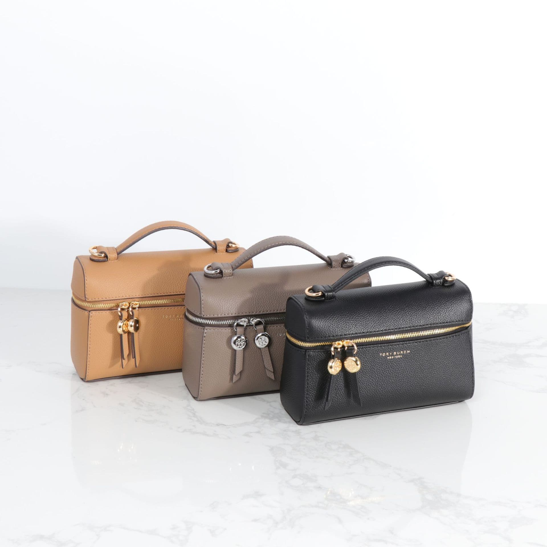 2025 New Model Tb Factory Wholesale Lychee Pattern Cowhide Leather Box Makeup Bag, Can Be Worn as Shoulder Bag, Crossbody Bag, or Handbag for Women