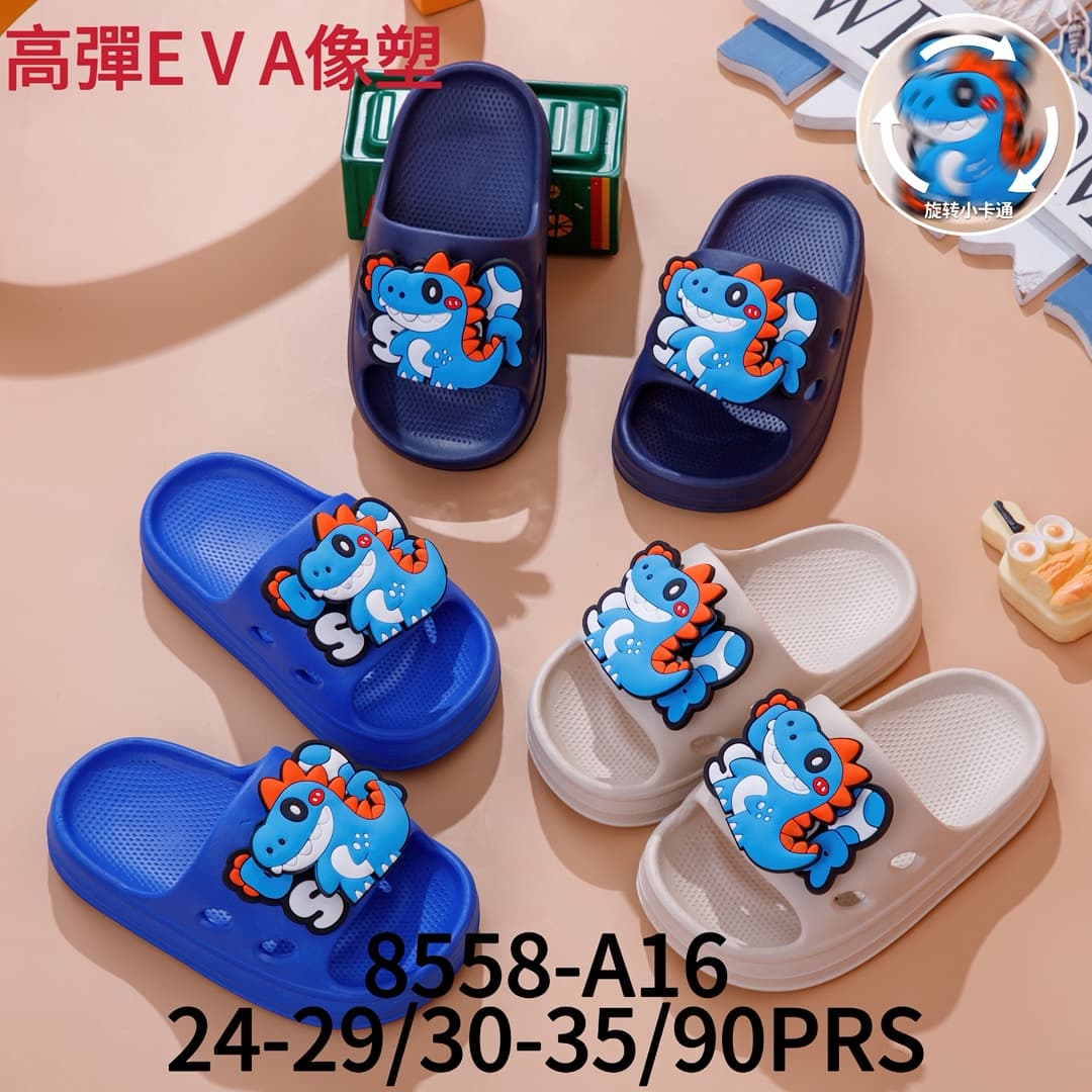 2025 Summer New Children's Slippers Girls' Anti-Slip Sandals Cute Cartoon Baby Soft Soled Slippers Foreign Trade Wholesale