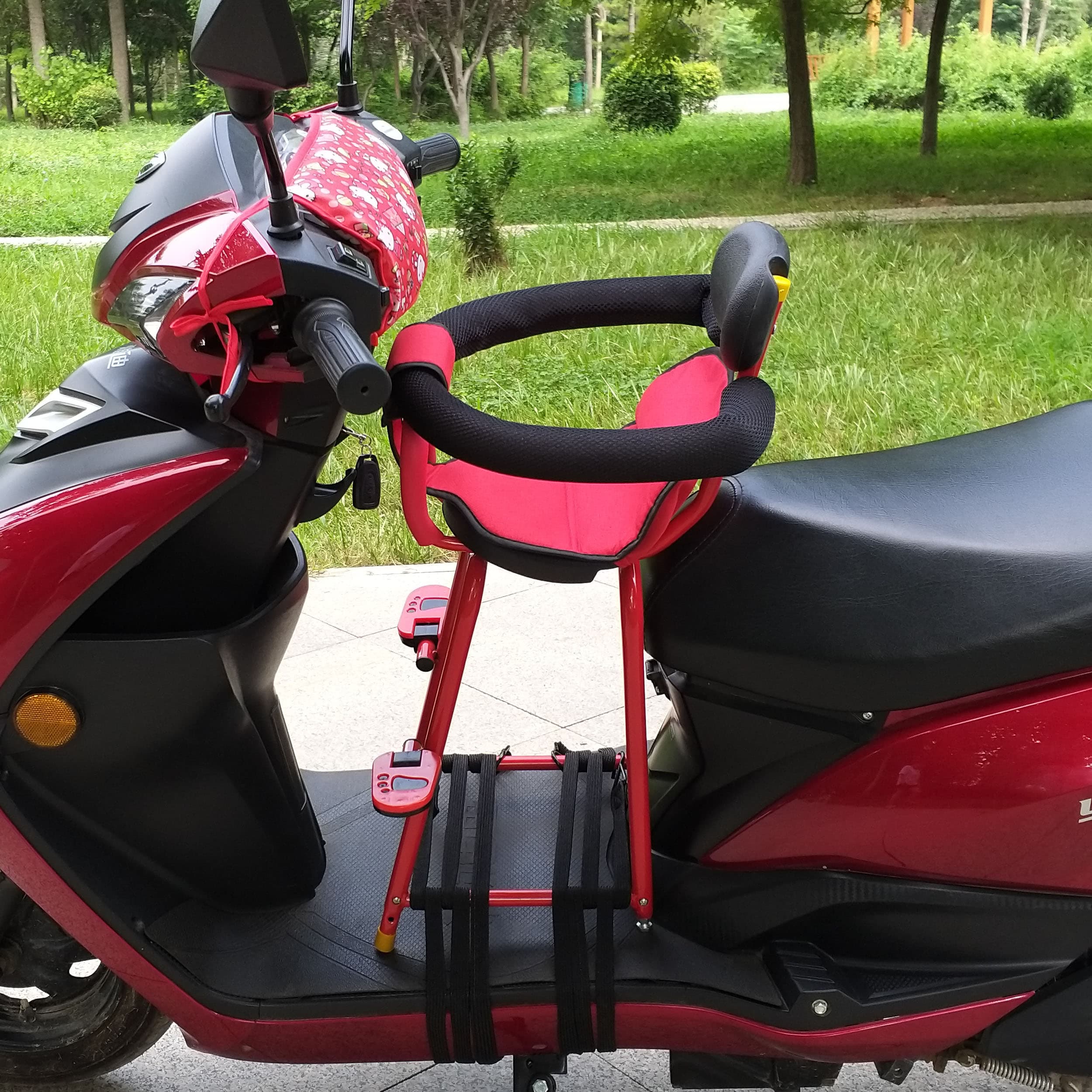 Electric scooter child seat, electric car baby seat, front-mounted infant stroller seat