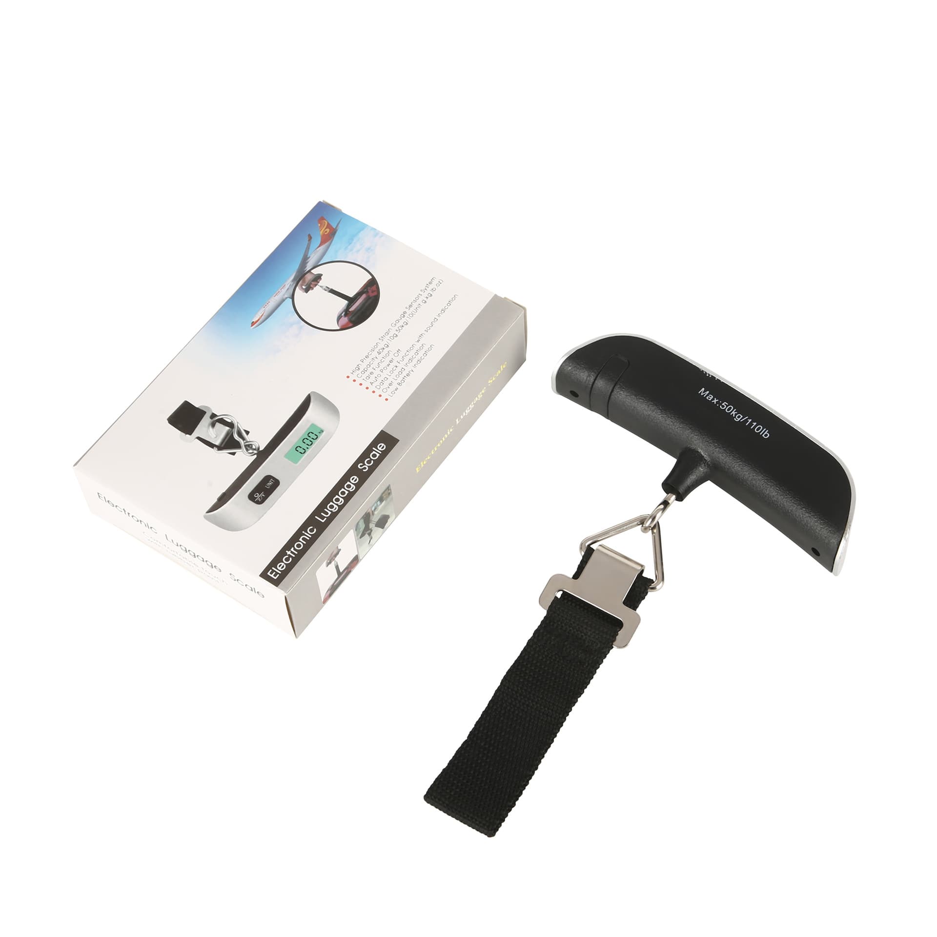 High-Precision Portable Electronic Scale 50kg Large Capacity Weighing Device, Hanging Scale for Luggage, Parcel, and General Use