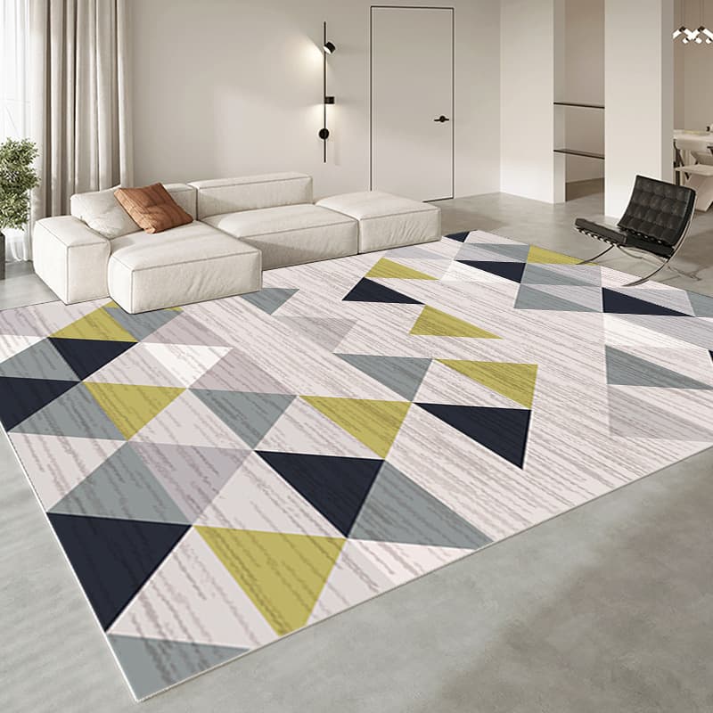 Premium Non-Slip Cream Style Washable Luxury Sofa Coffee Table Bay Window Bedroom Carpet Living Room Floor Mat