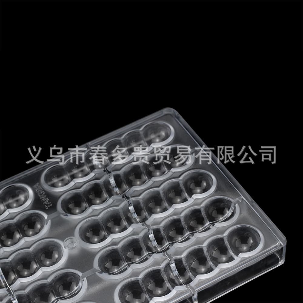 Semi-Circle Caterpillar Chocolate Mold PC Plastic Chocolate Hemisphere Candy Mold Long Strip Cake Baking
