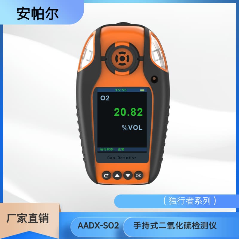 Handheld Sulfur Dioxide Detector for SO2 Leak Detection, Portable Alarm