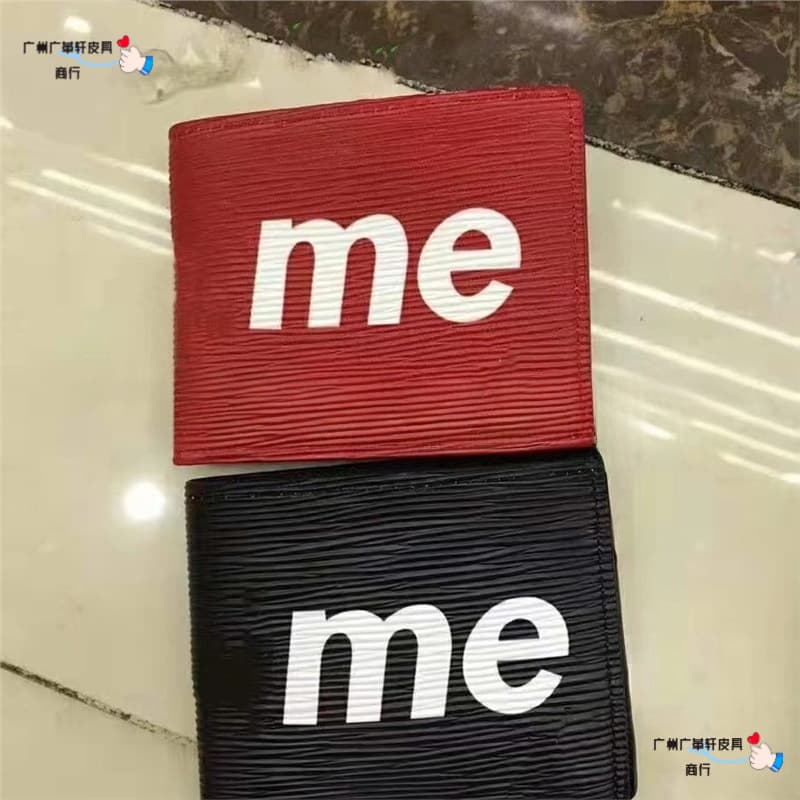 Factory New Water Ripple Print Wallet Fashion Short Bifold Money Clip Multi-Card Slot Open Top Men's Wallet In Stock