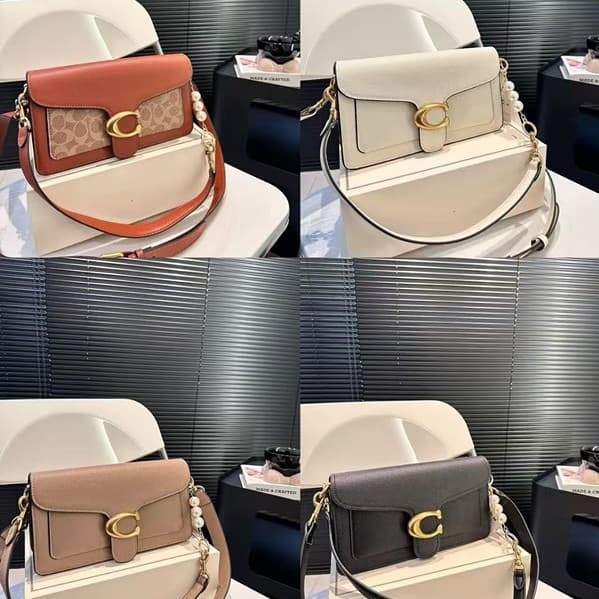 C's New Tabby26 Classic Monogram Shoulder Bag, Chic and Versatile Crossbody Bag for Women