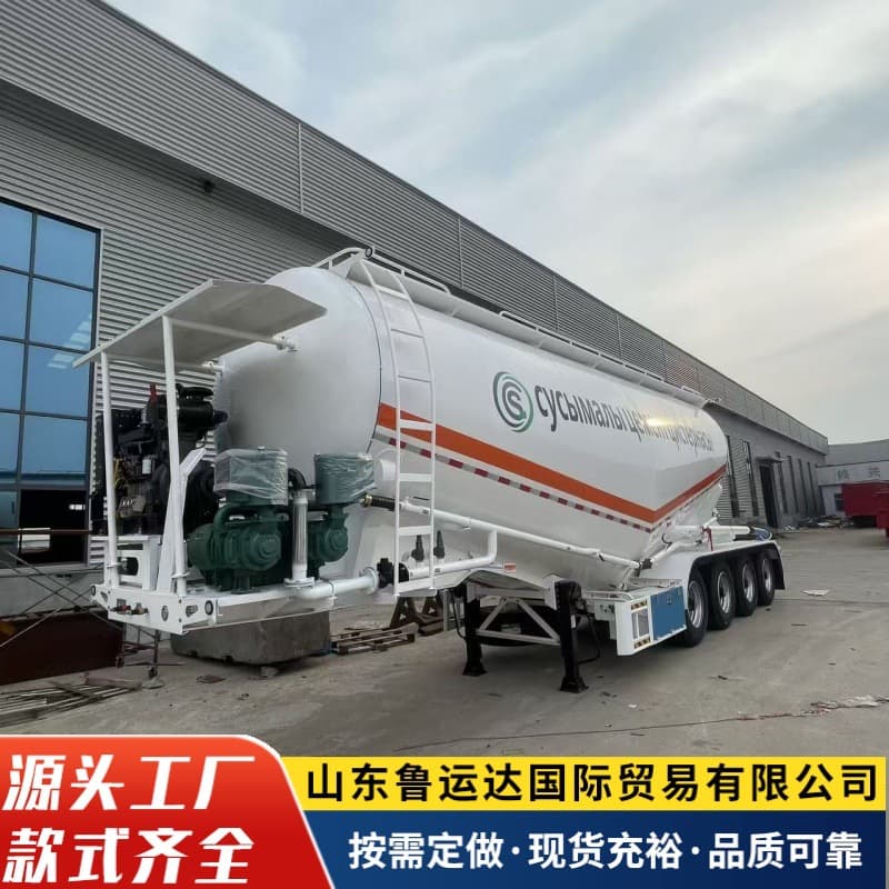 55-cubic meter cement bulk tank semi-trailers, urea transport semi-trailers, flour tanks, ash storage tanks, and light ash discharge tankers.