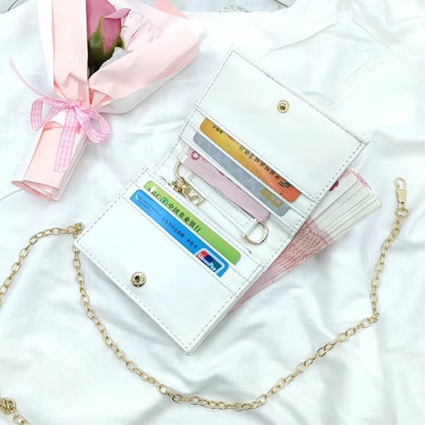 Cross-Border 2024 Large Capacity Little Bee Short Women's Wallet Korean Version Multi-Card Slot Diagonal Storage Coin Purse Wholesale