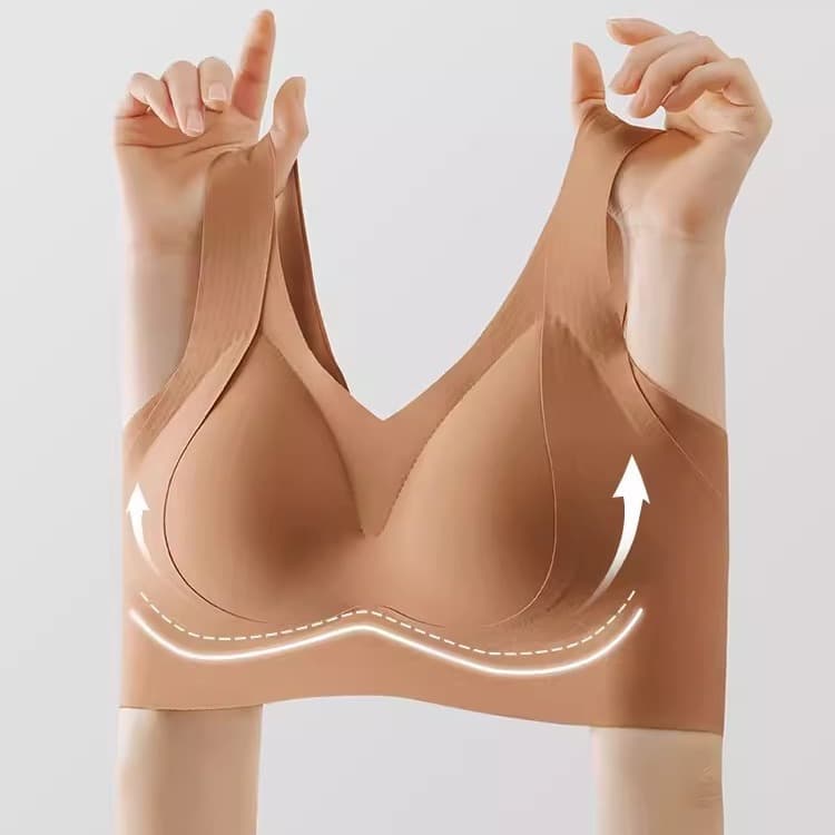 Original MM Plus Size Anti-Sagging Underwear Women Thin Side Boob Control Correction Anti-Spreading Bra Large Cup Bra