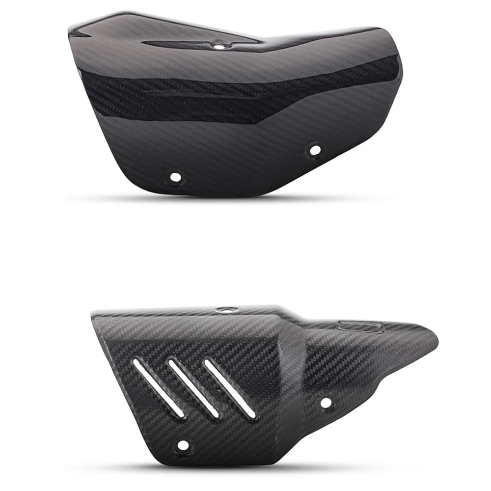 Motorcycle exhaust pipe anti-scalding cover decorative cover carbon fiber anti-scalding plate shield cover heat insulation protection cover