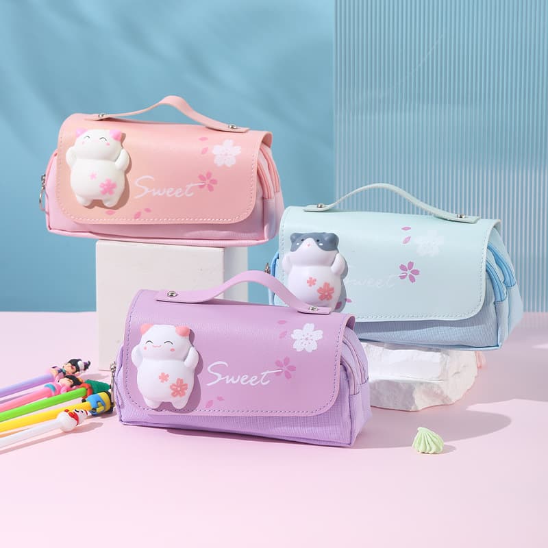 Elementary school student pencil case female 2024 new style junior high school student junior high school student girl decompression