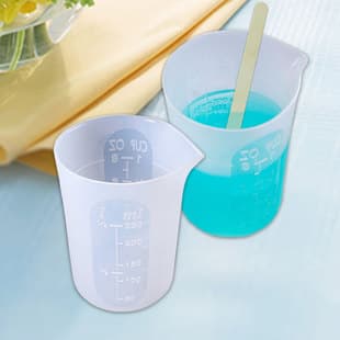 250ml Crystal Resin Silicone Measuring Cup, 100ml DIY Epoxy Mixing Cup Wholesale - Baking Food Grade Silicone