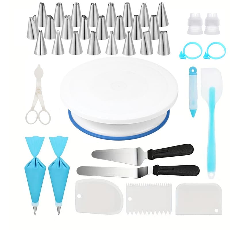 Amazon Baking Cake Turntable Set Muffin Cake Dessert Decoration Piping Tool DIY Cake Rotating Stand