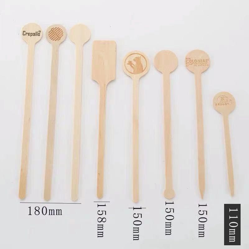 Disposable Clean and Eco-friendly Various Sizes and Shapes of Stirring Sticks, Support for Various Packaging Options