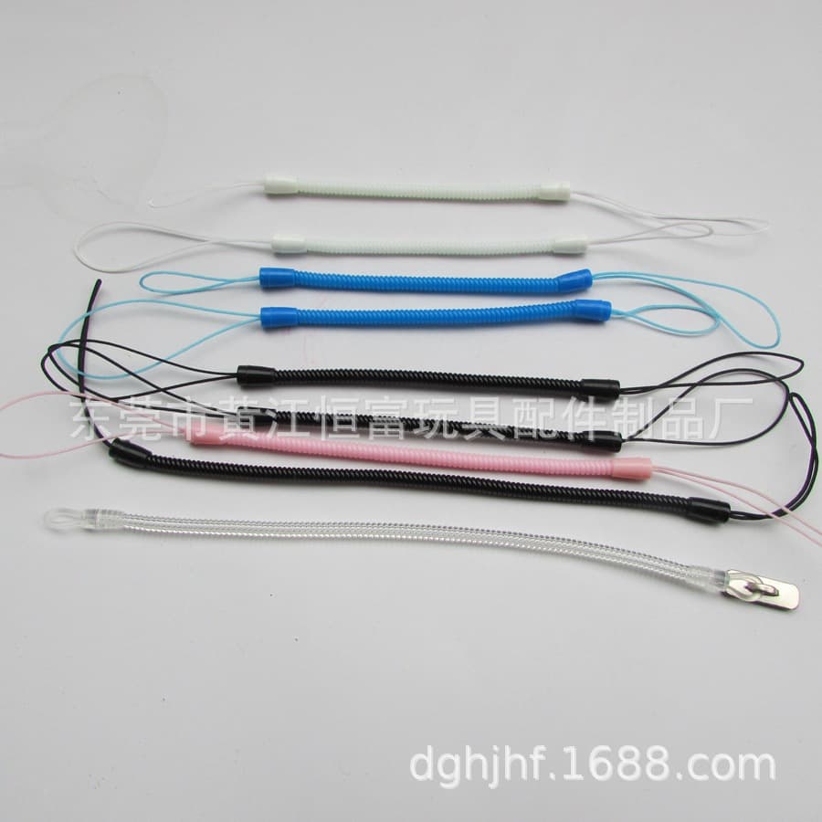 Factory Direct Plastic Spring Lanyard POS Machine Plastic Lanyard Stylus Anti-Loss Cord