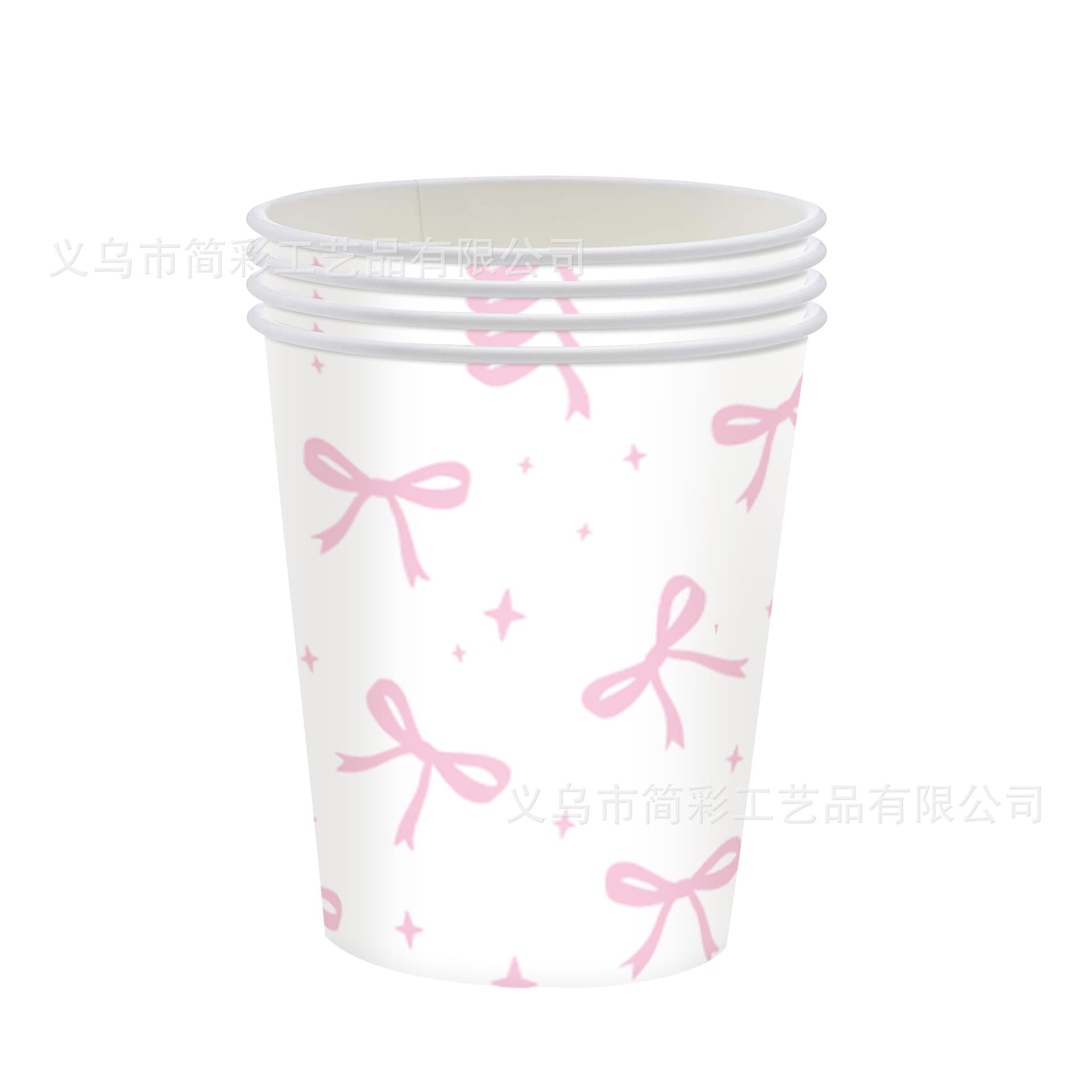 Cross-border Pink Bow Birthday Party Decoration Supplies Disposable Lace Paper Plate Tablecloth Tableware Set