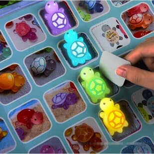 Glow-in-the-Dark Little Turtle Hole-Pulling Blind Box 2025 New Year Snake Theme Poke-Pull Fun Toy Gift