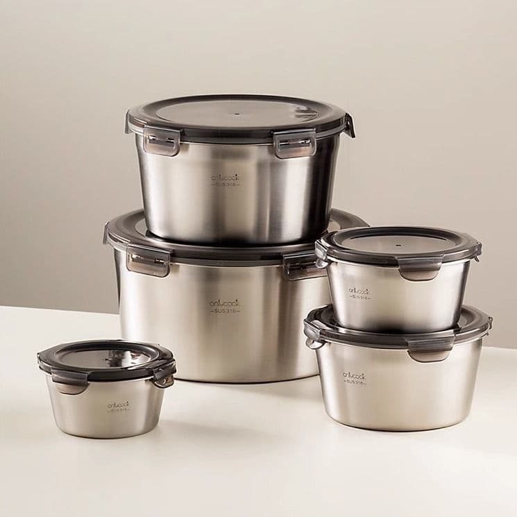 316 Food-Grade Thermal Bowl for Office Workers, Lunch Box with Lid, Food Prep Container, Sealed Microwave-Safe Meal Box