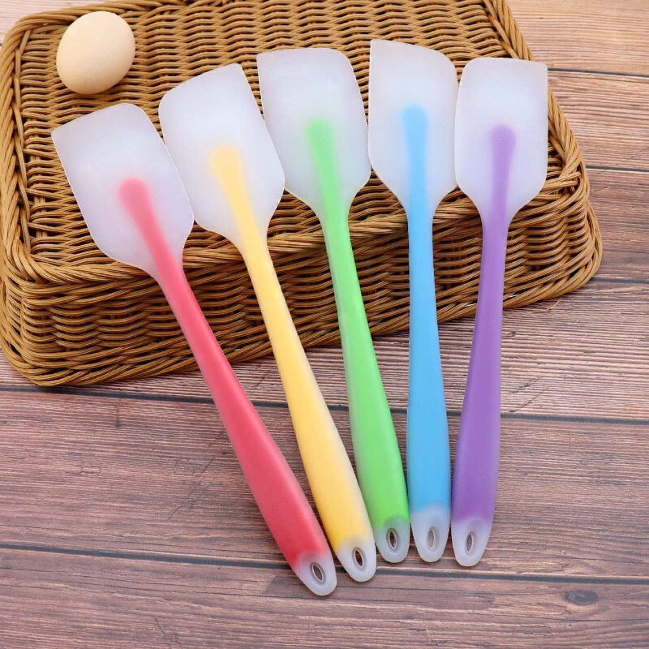 Scraper Baking Utensils Cream Silicone Scraper Translucent Integrated High Temperature Resistant Cake Spatula