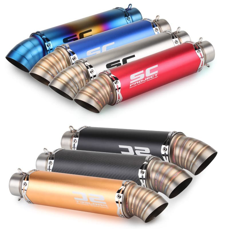 Motorcycle racing 921 CBR650R ZX6R RC390 universal tailpipe exhaust pipe SC Scorpion bend pipe GP MP