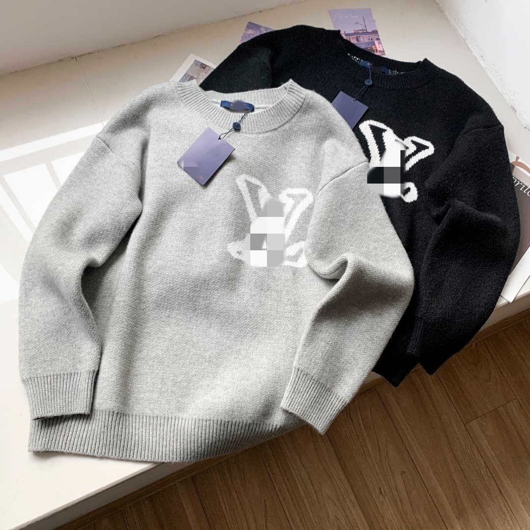 Top correct version" L donkey brand knit round neck sweater, 25SS autumn/winter heavy-duty detailed production.