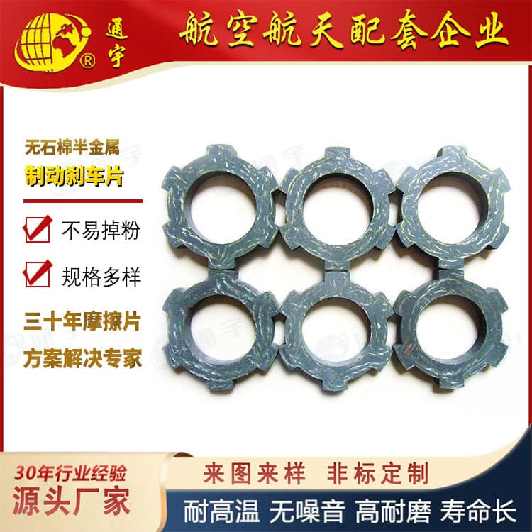 Asbestos-Free Semi-Metallic Motor Brake Pads, Direct Supply High Wear-Resistant Friction Plate