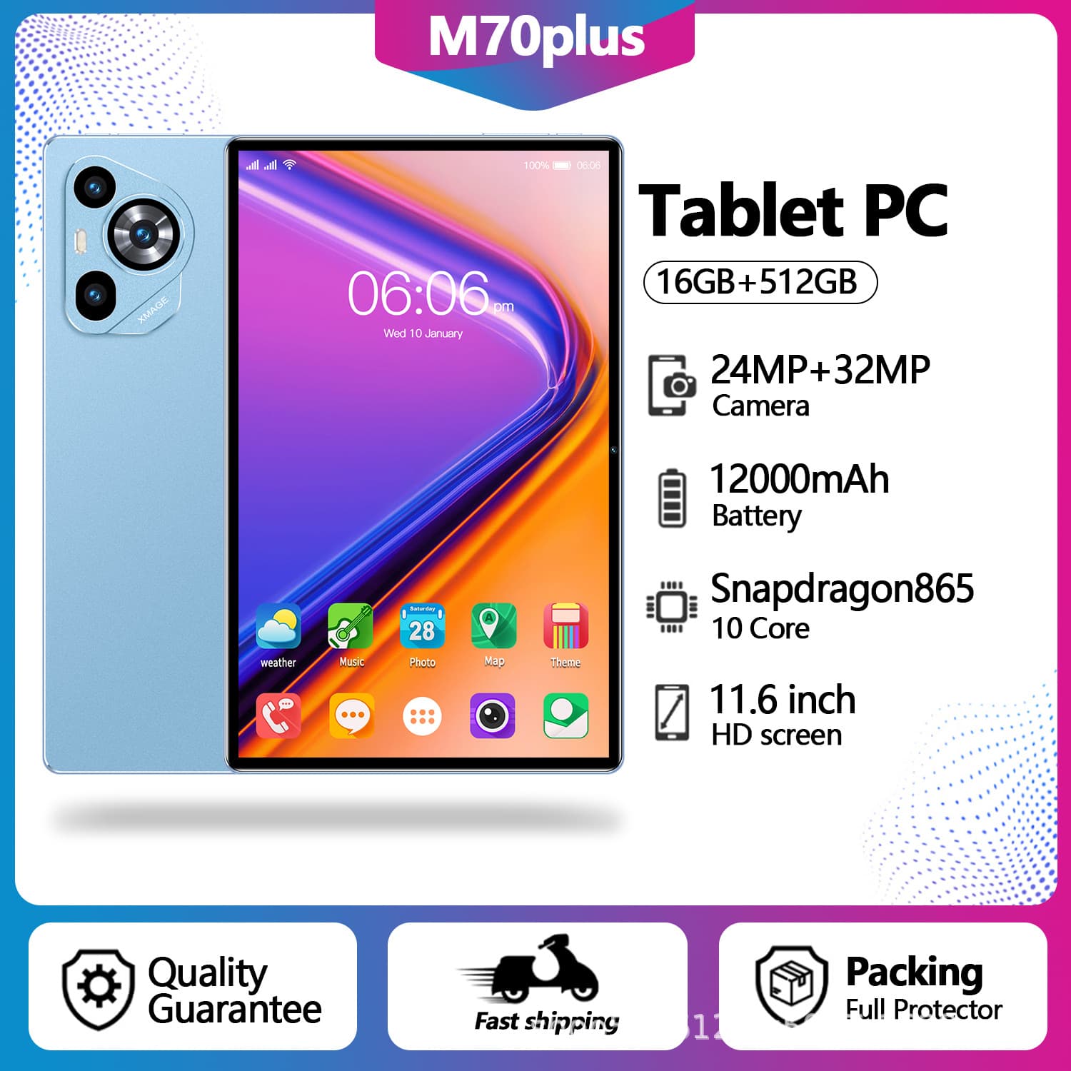 New Cross-Border 10-Inch Tablet PC, Full Netcom, Supports SIM Card and Calls, Android Tablet, Factory Wholesale
