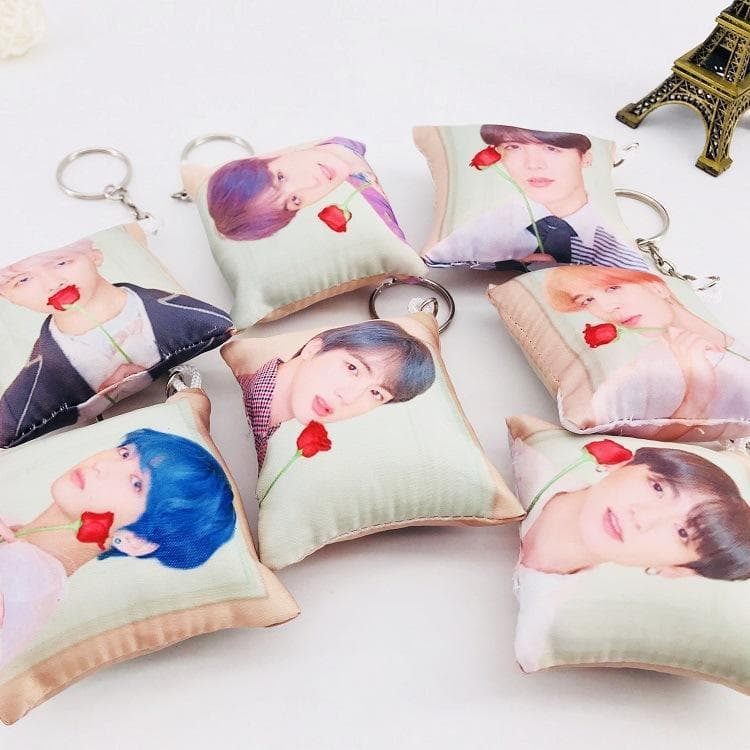BTS BTS Pillow Pendant New Album Return Keychain Accessories Creative Gifts Same Style Peripheral
