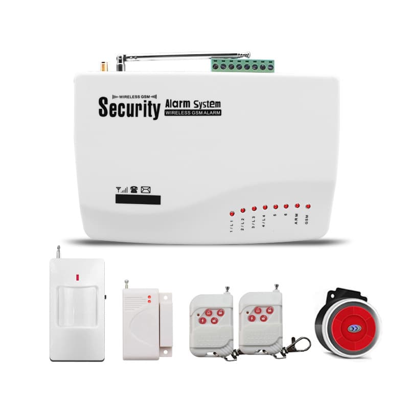 Factory Direct Smart Anti-theft Alarm with GSM Main Unit for Home and Shop Use, Featuring Wireless Infrared Sensors