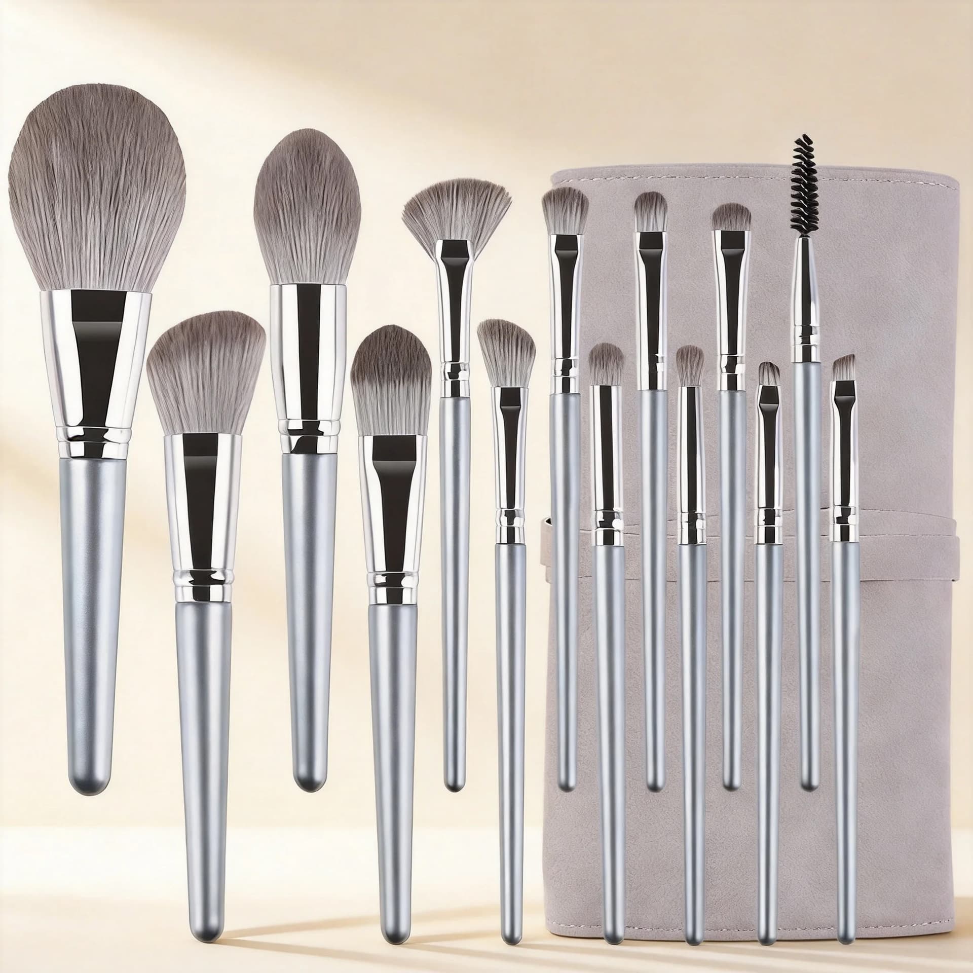 First sight of 14 soft makeup brush sets for beginners loose powder eye shadow blush highlighter Cangzhou brush set manufacturer