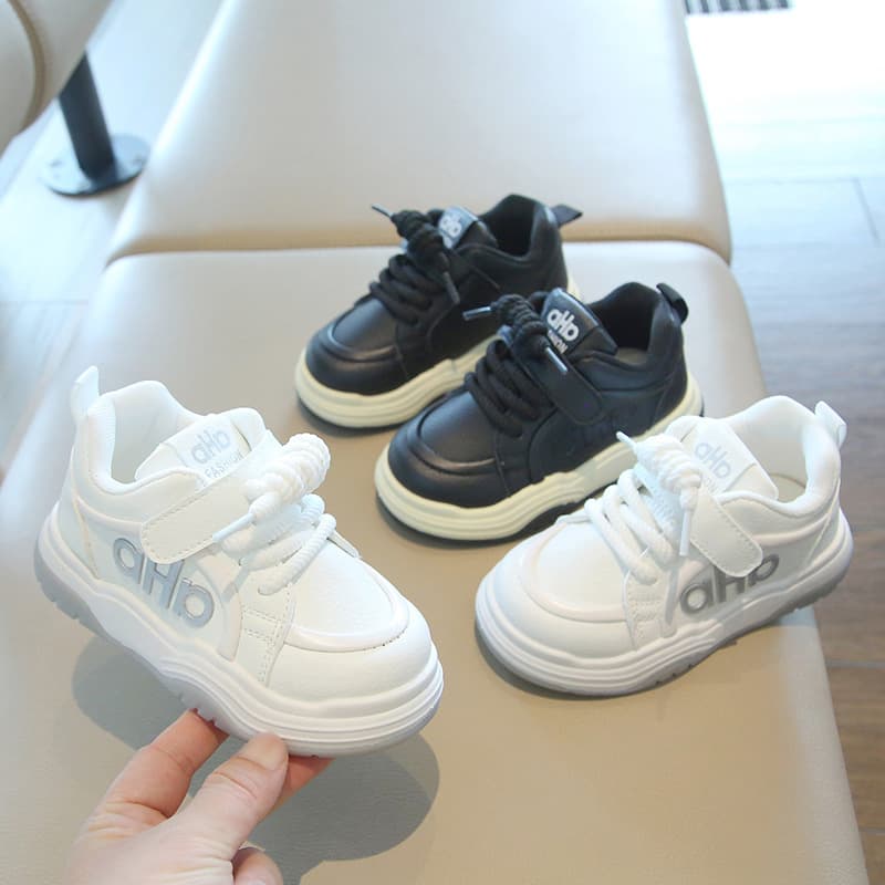 Children's White Shoes 2026 Spring/Autumn New Style Boys' Sports Shoes Korean Version Girls' Casual Shoes Soft Sole Baby Sneakers Single