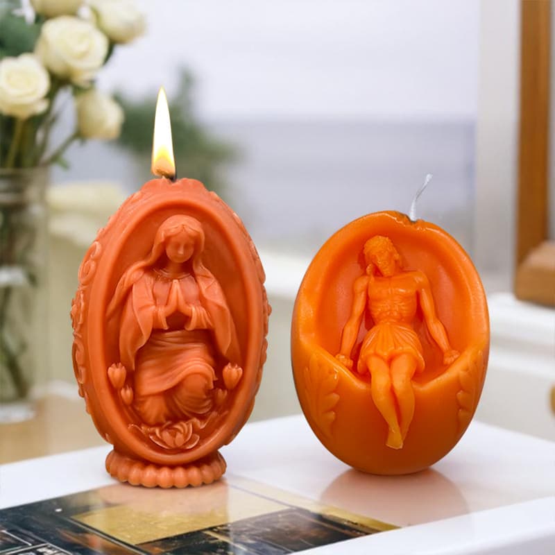 Cornucopia Easter Aromatherapy Candle Silicone Mold DIY Easter Egg Diffuser Stone Ornament Mold Cross-border