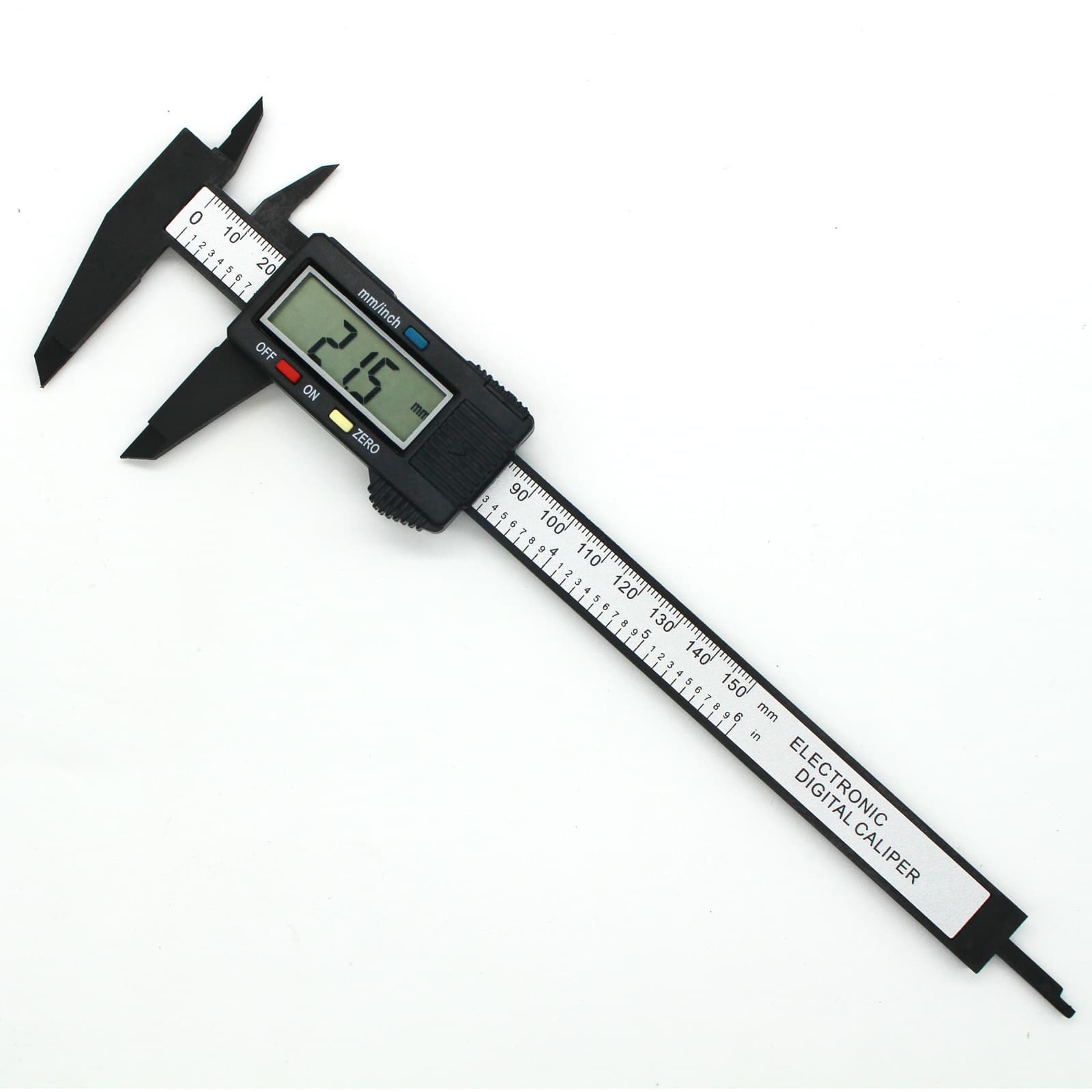 Digital Caliper Electronic Vernier Caliper 0-150mm High-Strength Engineering Plastic PA66 Nylon Material Caliper