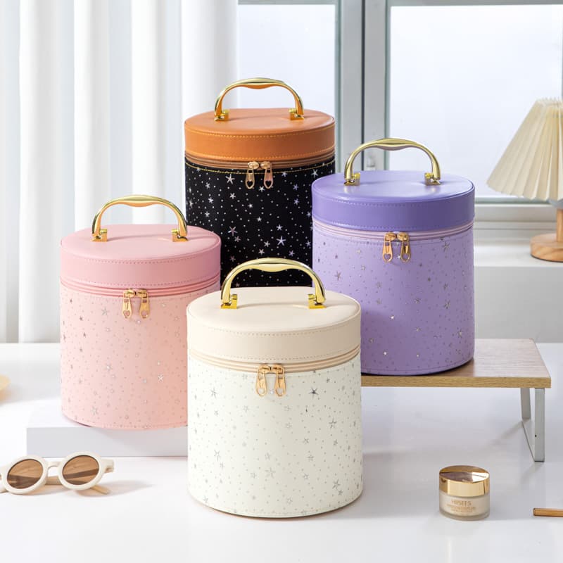 High-Fashion Cosmetic Bag Women's Ins-Style Portable Handbag Storage Box Luxury Waterproof Large Capacity Makeup Case Wholesale